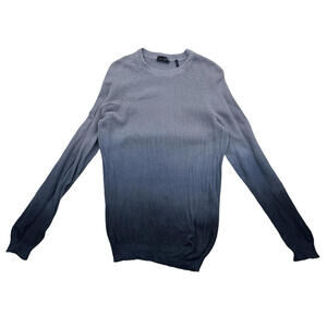 Paul & Shark Ombre Dyed Knit Pullover Sweater Blue Size M